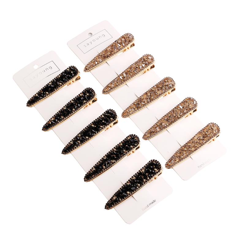 Hair Clips & Barrettes Fashion Women Crystal With Rhinestones Hairclip Metal Holder Hairpins BB Hairgrip Girls Accessories, Golden;silver
Hair Clips & Barrettes Fashion Women Crystal With Rhinestones Hairclip Metal Holder Hairpins BB Hairgrip Girls Accessories, Golden;silver