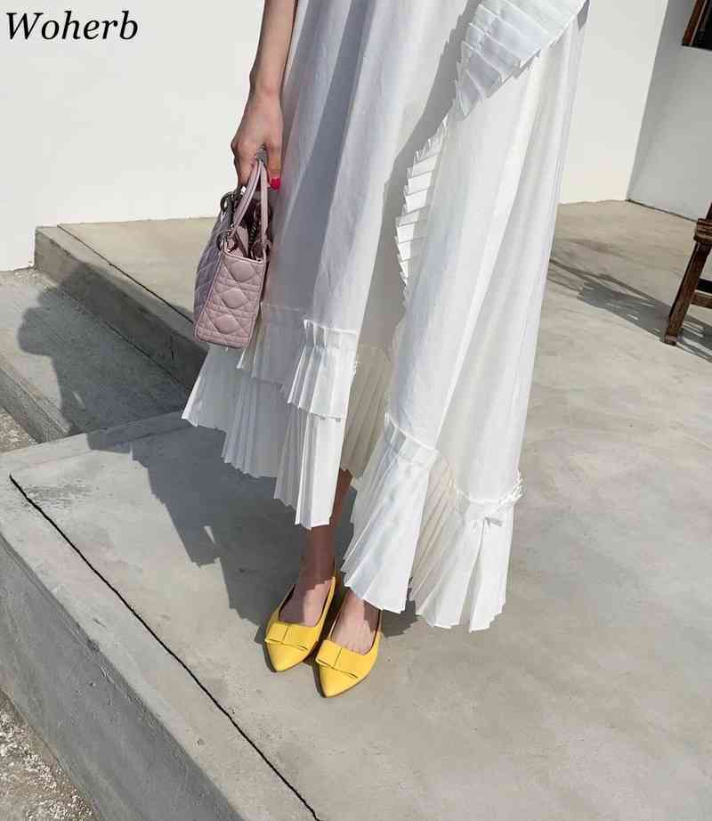 Retro Maxi Dress Ruffles Chic Short Puff Sleeve Female All Match High Street Fashion Vintage Elegant Long Pleated Dresses 210519