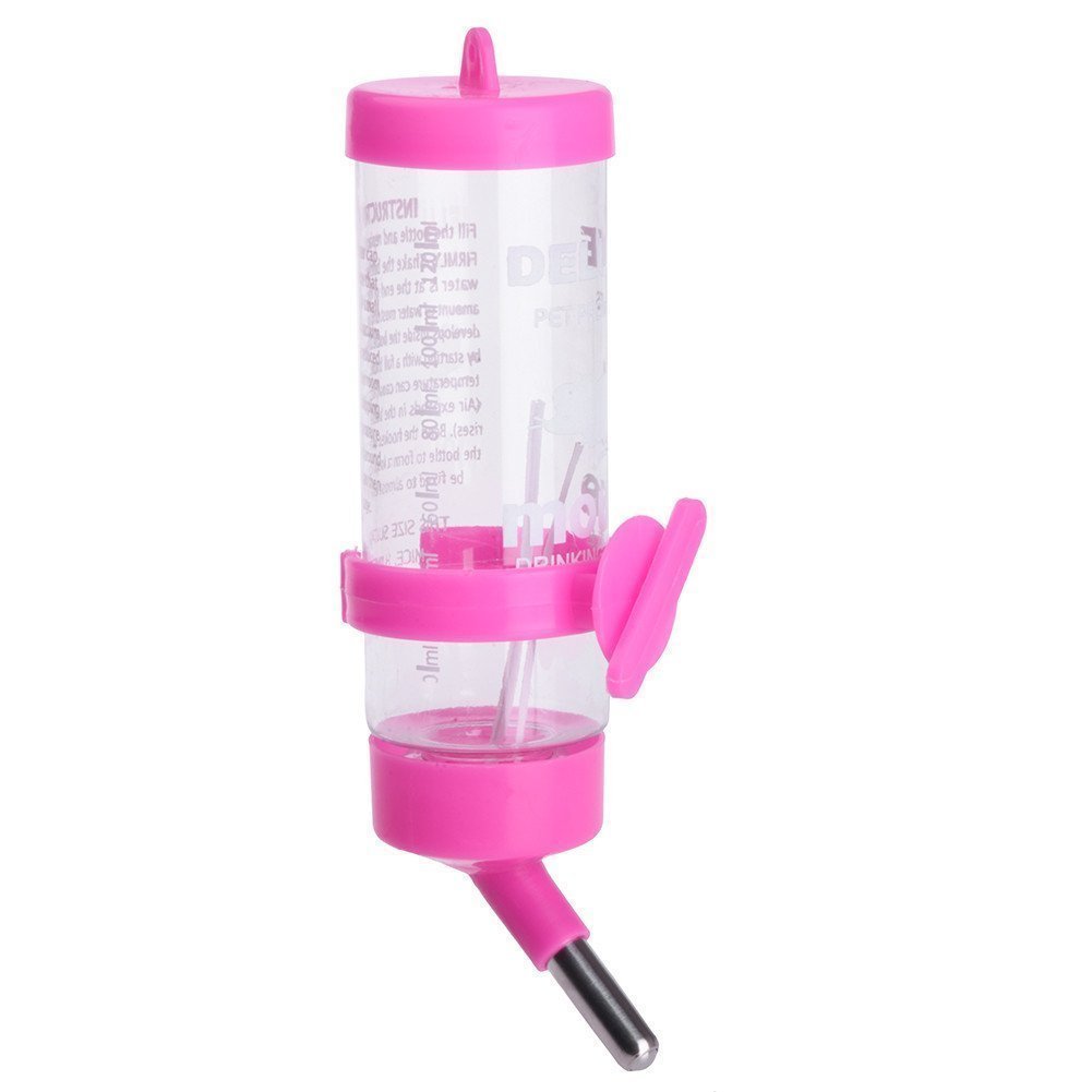 250ML/125ML Hamster Drinking Water Bottle Pet Hanging Feeding Dispenser for Rat Gerbil Ferret Rabbit Small Animal Puppy Drinking
