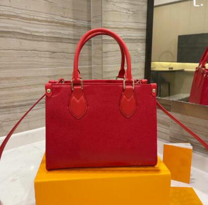 Designers 25CM Onthego Shopping Bags crossbody Genuine leather book tote Handbag embossed Fashion Shoulder handbags purse, Red
Designers 25CM Onthego Shopping Bags crossbody Genuine leather book tote Handbag embossed Fashion Shoulder handbags purse, Red