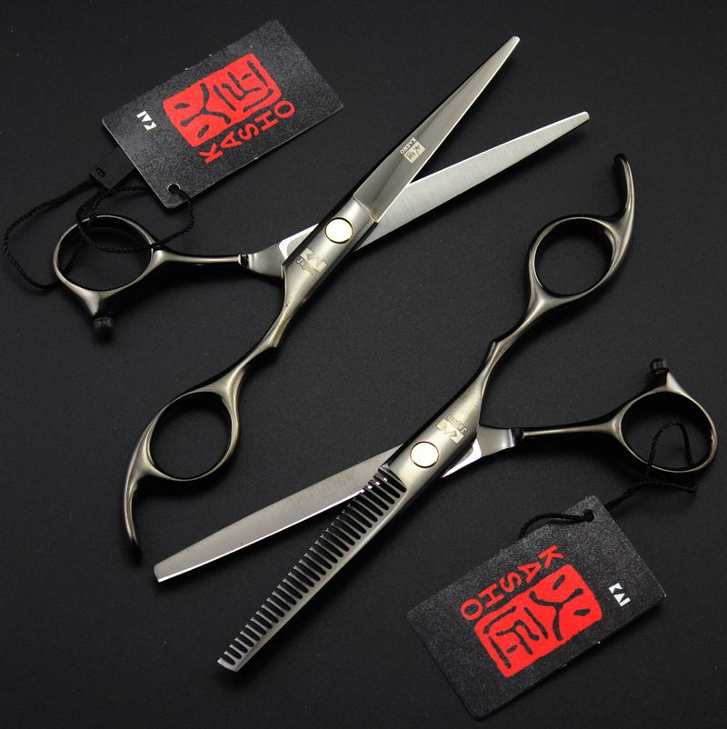 new arrival professional barber hair cutting scissors 5.5/ 6.0 inch 6CR blue/black/rainbow/golden free shipping