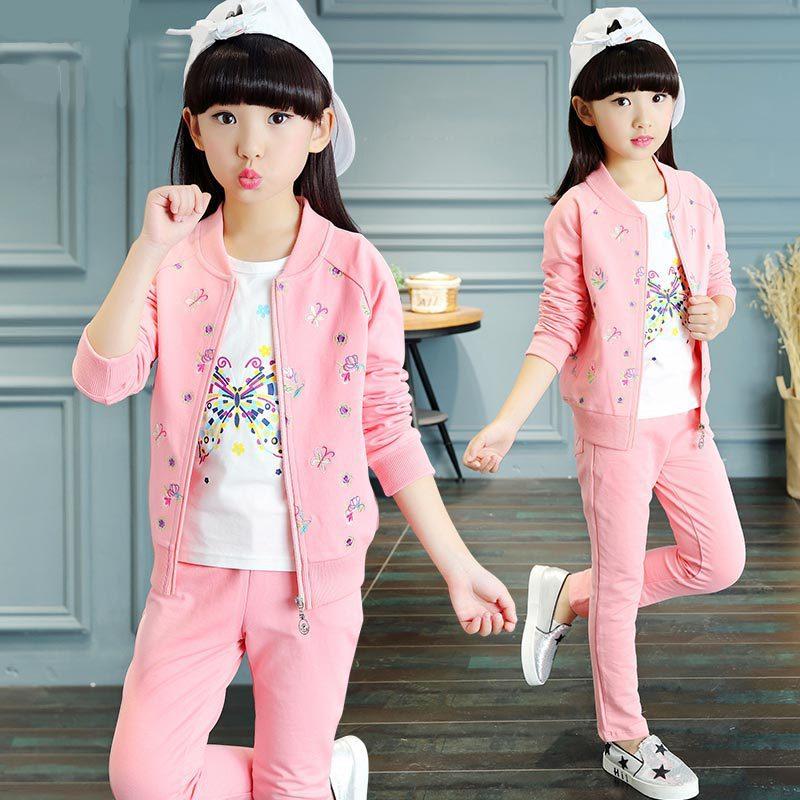 Clothing Sets 2021 Girls Sport Suit 3pcs/set Clothes Jacket Letter Zipper Kids Hoodies Tshirt Pants Tracksuit For, White
Clothing Sets 2021 Girls Sport Suit 3pcs/set Clothes Jacket Letter Zipper Kids Hoodies Tshirt Pants Tracksuit For, White