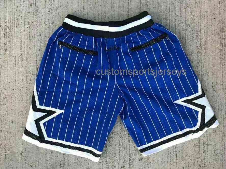 Men's Orlando Shorts Blue Black White All Stitched S,M,L,XL,XXL