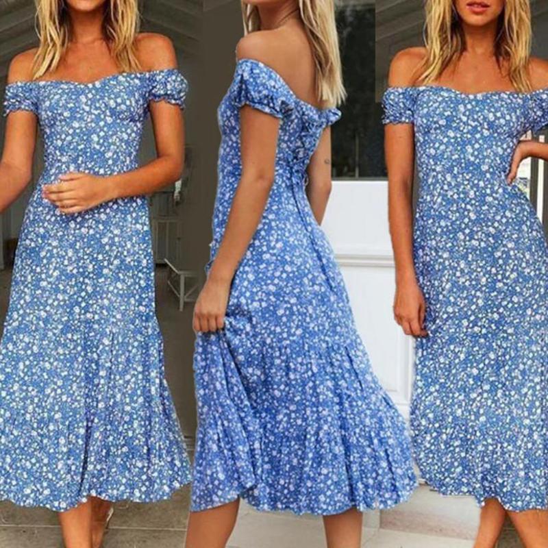 Casual Dresses Women Off Shoulder Wrap Summer Print Lacing Slim Midi Dress Sundress For Beach Holiday Slimming Mid-Length Plus Size, Black;gray
Casual Dresses Women Off Shoulder Wrap Summer Print Lacing Slim Midi Dress Sundress For Beach Holiday Slimming Mid-Length Plus Size, Black;gray