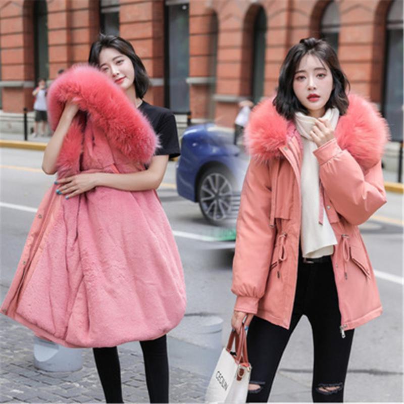 Women's Down & Parkas Warm Thicken Winter Women Jacket Solid Loose Fur Collar Hooded Cotton Padded Coat For Ladies Casual Wool Liner ZY6141, Black
Women's Down & Parkas Warm Thicken Winter Women Jacket Solid Loose Fur Collar Hooded Cotton Padded Coat For Ladies Casual Wool Liner ZY6141, Black