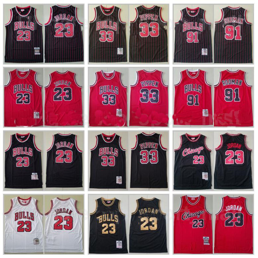 Basketball Scottie Pippen Jersey 33 Dennis Rodman 91 Michael 23 Breathable Team Red White Stripe Black Throwback Vintage Top Quality
Basketball Scottie Pippen Jersey 33 Dennis Rodman 91 Michael 23 Breathable Team Red White Stripe Black Throwback Vintage Top Quality