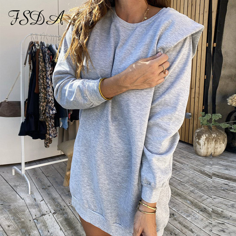 20212021 o neck long sleeve dress sweatshirts women gray loose casual autumn winter black mini party oversized dresses hoodies, Black;gray
20212021 o neck long sleeve dress sweatshirts women gray loose casual autumn winter black mini party oversized dresses hoodies, Black;gray