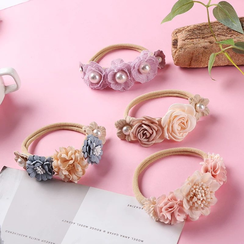 Newborn Baby Rhinestone Pearl Lace Artificial Flower Headband Nylon headbands kids girl elastic Hairbands Headwear, Multi-color
Newborn Baby Rhinestone Pearl Lace Artificial Flower Headband Nylon headbands kids girl elastic Hairbands Headwear, Multi-color