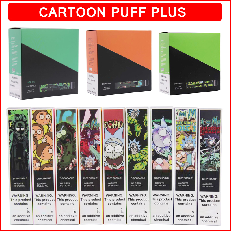 Cartoon Puff Bar Plus Disposable Cigarettes 800 Puffs 550mAh Battery Vape Pen 3.2ml Pods E Cigarette Device Kit
Cartoon Puff Bar Plus Disposable Cigarettes 800 Puffs 550mAh Battery Vape Pen 3.2ml Pods E Cigarette Device Kit