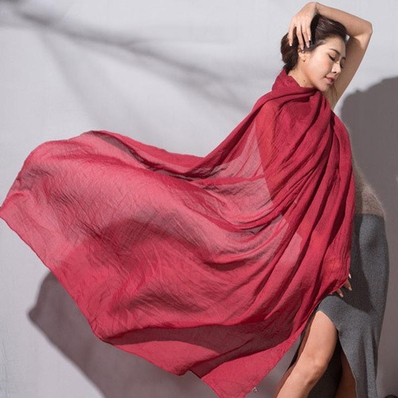 Scarves Lengthened Imitation Cotton Linen Scarf Shawl Women's Literary Solid Color Silk
Scarves Lengthened Imitation Cotton Linen Scarf Shawl Women's Literary Solid Color Silk