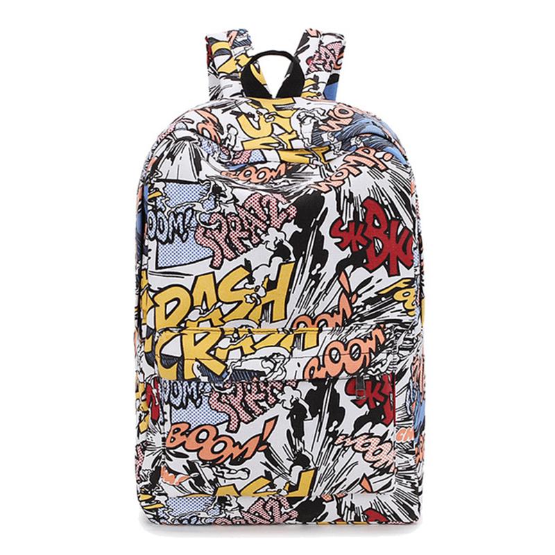 School Bags Backpack Cartoon Street Graffiti Canvas Girl Female Travel Bag Women Mochila Rucksack Bagpack
School Bags Backpack Cartoon Street Graffiti Canvas Girl Female Travel Bag Women Mochila Rucksack Bagpack