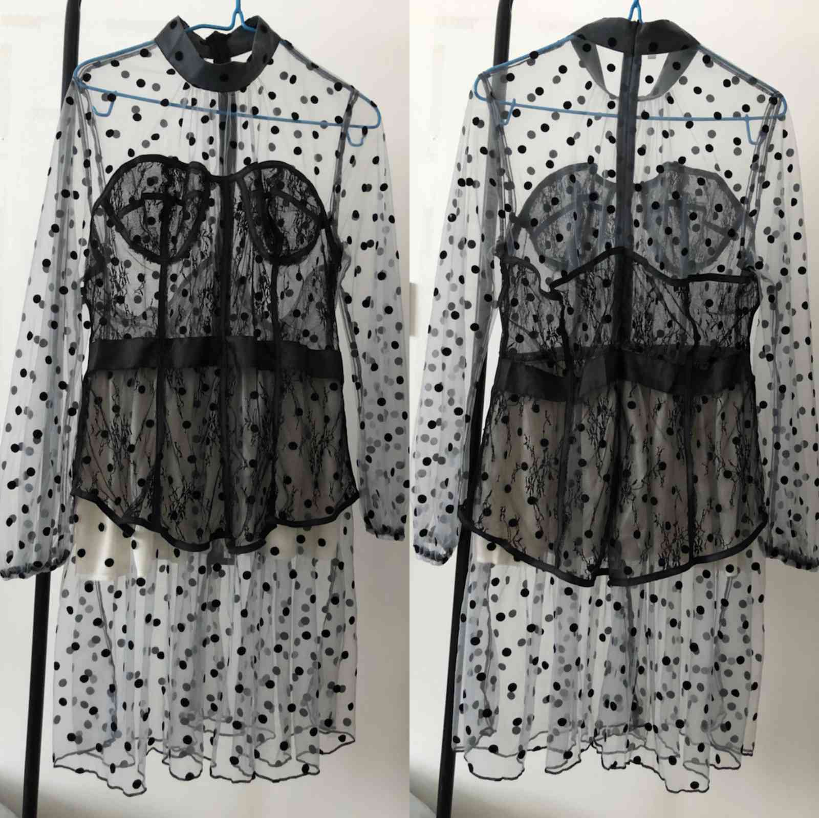 Summer Dresses For Women Party Bodycon Dress Sexy White Long Sleeve Dress Black Lace Corset Dress Mini Club Outfits Evening 210409