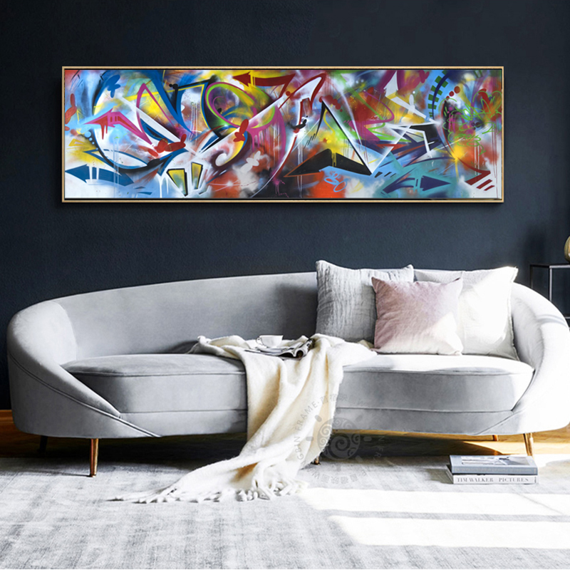 Huge Size Abstract Paintings Colorful Pictures For Living Room Wall Art Prints Poster Modern Decorative Canvas Art