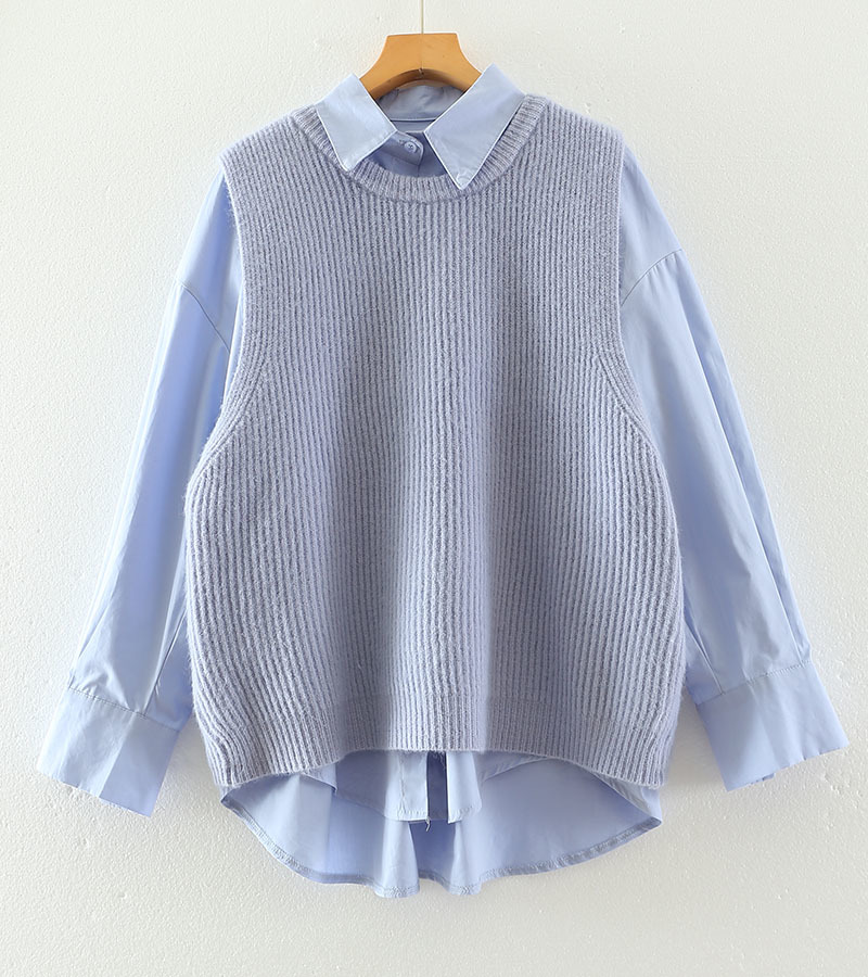 Vests Women Knitted Sweater Vest Casual Solid Pullover Gilet All Match Sleeveless Knit Waistcoat Korean Fashion Top 210519