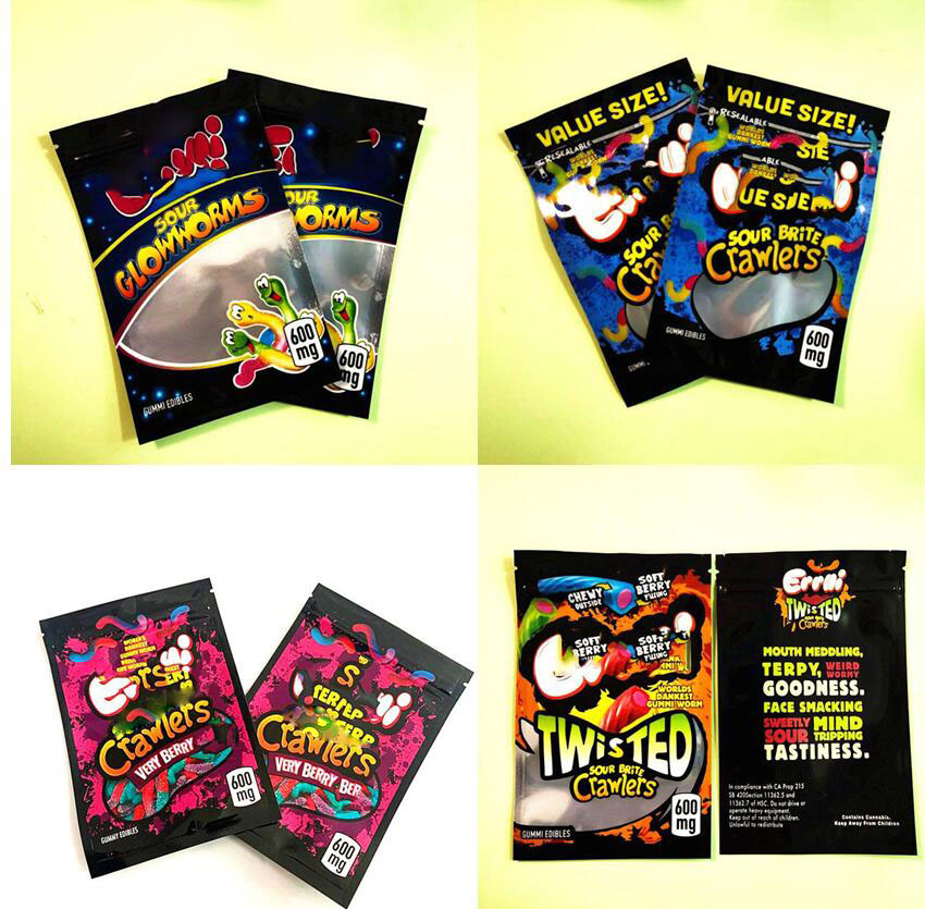 Newest Disposable Sour Crawler edibles package mylar Bags 420 Edible Packaging Bag Vape Carts Puff Atomizer smell proof myla packages
Newest Disposable Sour Crawler edibles package mylar Bags 420 Edible Packaging Bag Vape Carts Puff Atomizer smell proof myla packages
