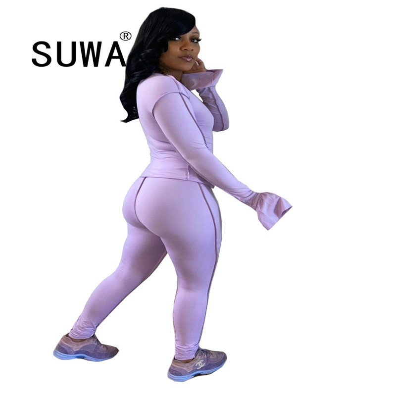 Wholesale Fall Winter Joggers Women Tracksuit 2 Piece Set Zipper Long Sleeve Coats Top Trousers Sweatpants 210525, Lavender
Wholesale Fall Winter Joggers Women Tracksuit 2 Piece Set Zipper Long Sleeve Coats Top Trousers Sweatpants 210525, Lavender