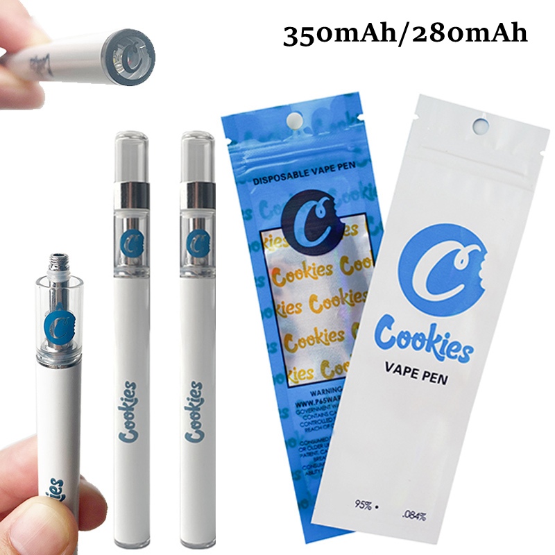 350mAh Cookies Vape Pen Disposable E Cigarettes 0.5ml Ceramic Coil Dab Wax Vaporizer Empty Prefilled Oil Cartridges Device Pods Bag Packagin
350mAh Cookies Vape Pen Disposable E Cigarettes 0.5ml Ceramic Coil Dab Wax Vaporizer Empty Prefilled Oil Cartridges Device Pods Bag Packagin