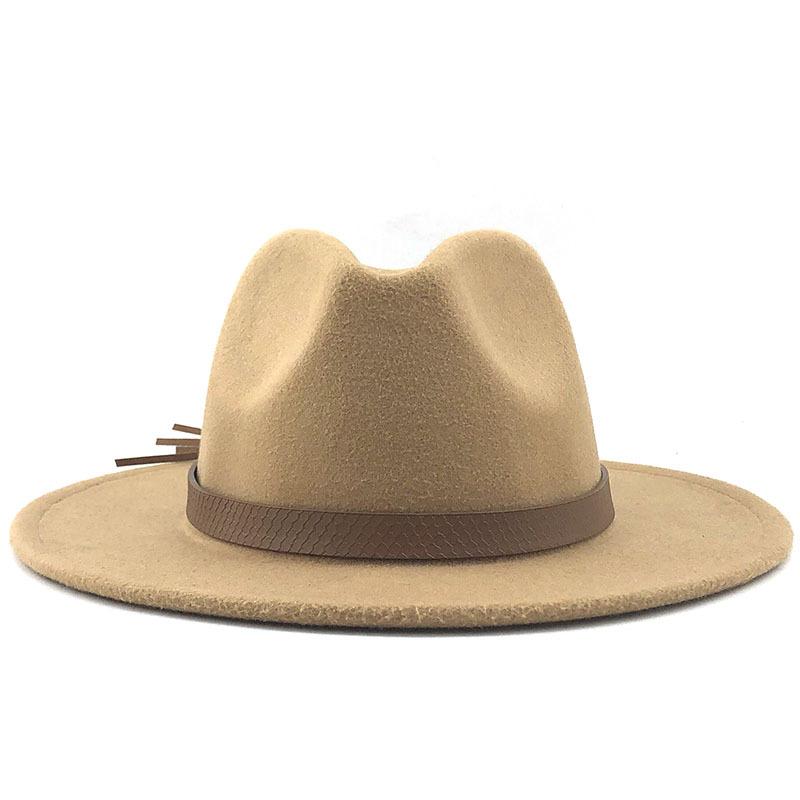 Wide Brim Hats Autumn/winter Woolen Felt Jazz Panama Fedora Hat With Flat-brimmed Outdoor Party Solid Cotton Unisex, Yellow
Wide Brim Hats Autumn/winter Woolen Felt Jazz Panama Fedora Hat With Flat-brimmed Outdoor Party Solid Cotton Unisex, Yellow