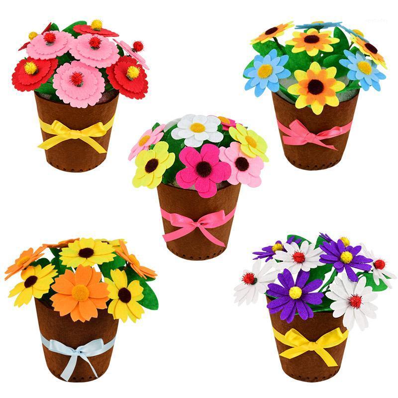 Party Decoration Non-woven DIY Flower Pot Potted Plant Children Craft Kids Handmade Flowers Bouquet Kindergarten Learning Education Teaching
Party Decoration Non-woven DIY Flower Pot Potted Plant Children Craft Kids Handmade Flowers Bouquet Kindergarten Learning Education Teaching