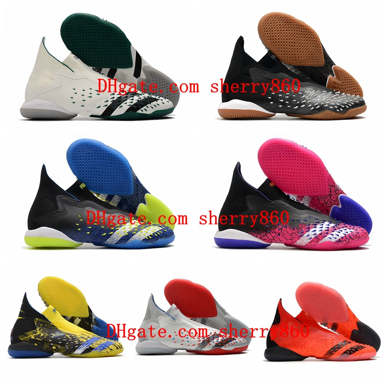 2021 arrival mens soccer Shoes Cleats PREDATOR FREAK + IC Football Boots Indoor Tacos de futbol leather, As picture 7
2021 arrival mens soccer Shoes Cleats PREDATOR FREAK + IC Football Boots Indoor Tacos de futbol leather, As picture 7
