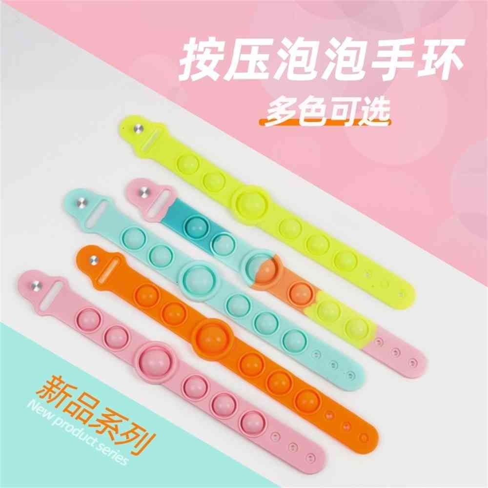 Push Pop Bubble Sensory Toy Wristband Puzzle Decompression Finger Fidget Toys For Kids Anti-stress Squeeze Autism Stress Relief Bracelet G54KCD1
Push Pop Bubble Sensory Toy Wristband Puzzle Decompression Finger Fidget Toys For Kids Anti-stress Squeeze Autism Stress Relief Bracelet G54KCD1