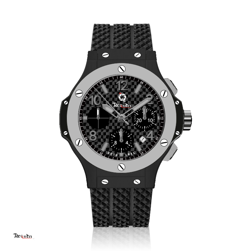 Men's Automatic Mechanical Watch Luxury Gray Bezel Black Grid Calendar RQUIN Brand BIG Rubber Strap BANG 12 Classic Fusion NX, Multi-color
Men's Automatic Mechanical Watch Luxury Gray Bezel Black Grid Calendar RQUIN Brand BIG Rubber Strap BANG 12 Classic Fusion NX, Multi-color