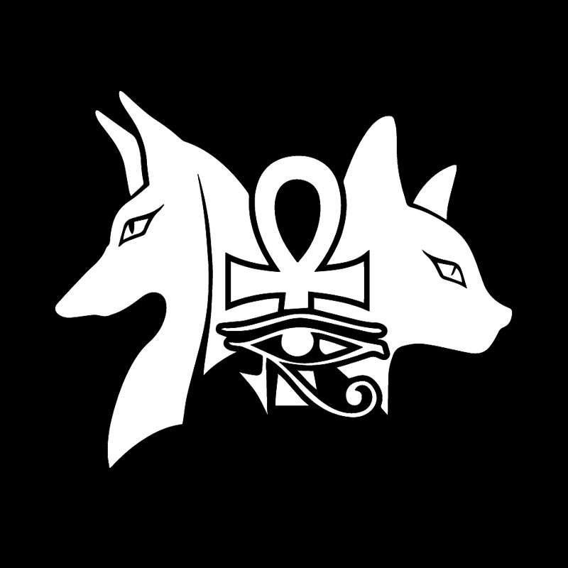 Ancient Egyptian Dogs Bastet Eye of Horus Car Sticker Automobiles Motorcycles Exterior Accessories Vinyl Decals for Honda Lada