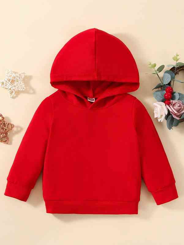 Baby Heart And Cartoon Face Print Hoodie SHE
