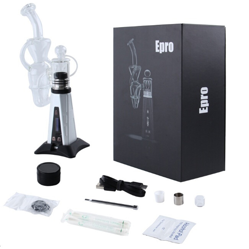 G9 Epro Dab Rig 3000mAh Large Battery Concentrate Vaporizer Wax Device Vape Kits with Tempearture Control Fast Heat, Black
G9 Epro Dab Rig 3000mAh Large Battery Concentrate Vaporizer Wax Device Vape Kits with Tempearture Control Fast Heat, Black