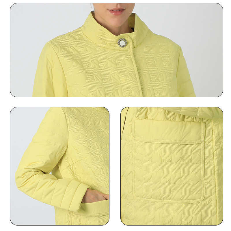 Parkas Warm female Stand-up Collar Quilted Coat Women Warm Long Down Jacket High Quality Lightweight Cotton Clothes 18-307 210819