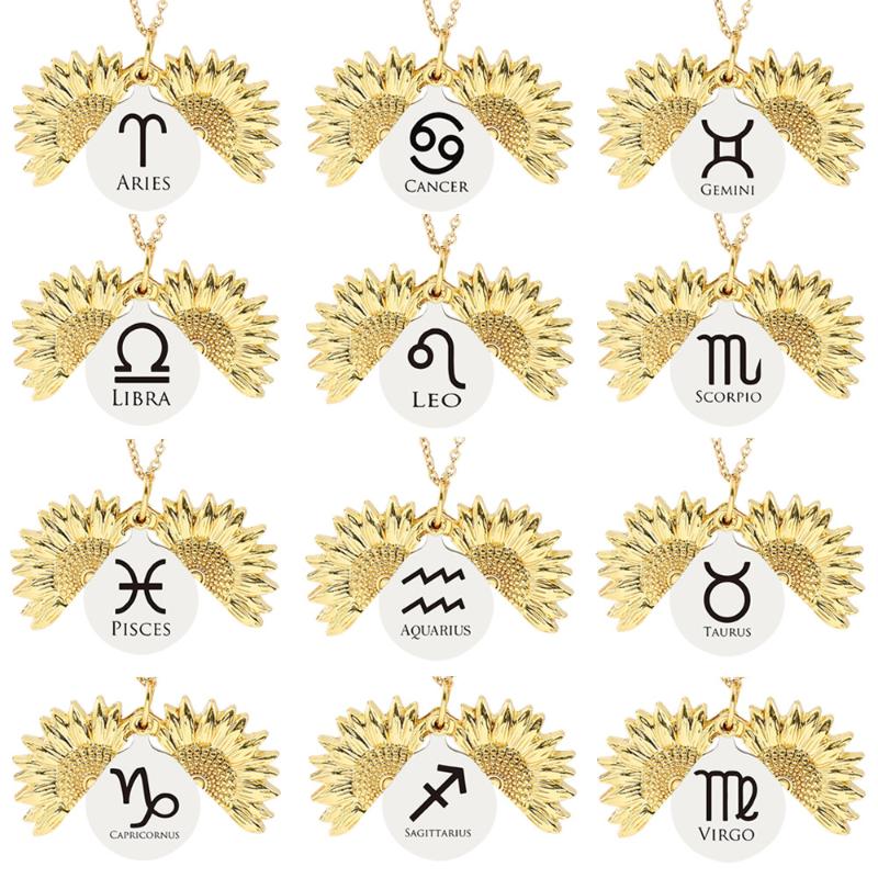 Chokers GSOLD Vintage Golden Sun Flower Pendant Necklace Western Zodiac Horoscope Alloy Necklaces For Women Jewelry Wholesale
Chokers GSOLD Vintage Golden Sun Flower Pendant Necklace Western Zodiac Horoscope Alloy Necklaces For Women Jewelry Wholesale