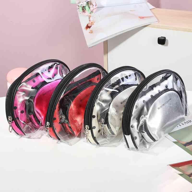 Straight New Travel Toiletries cosmetic PVC portable toiletries zipper personalized storage bag, White
Straight New Travel Toiletries cosmetic PVC portable toiletries zipper personalized storage bag, White