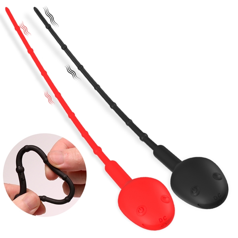 12 Frequency Urethral Vibrator Catheter Penis Plug Sex Toy for Men Insertion Urethra Sound Dilator Vibrating Ureth 210810