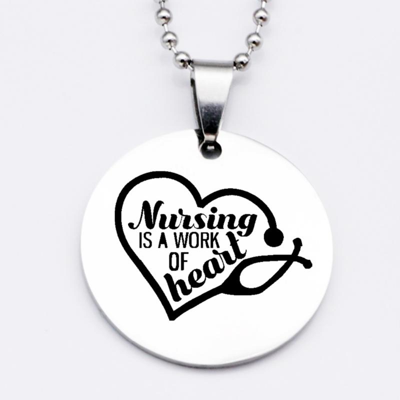 Earrings & Necklace Nursing Is A Work Of Heart Keychain Women Stainless Steel Jewelry Gift Accept Drop YP6152, Silver
Earrings & Necklace Nursing Is A Work Of Heart Keychain Women Stainless Steel Jewelry Gift Accept Drop YP6152, Silver