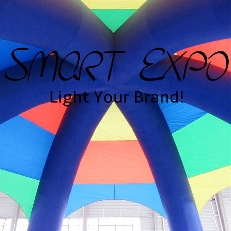 Spider Tent Inflatable Canopy Dia4xH3.5m with Custom Printing Base Blower