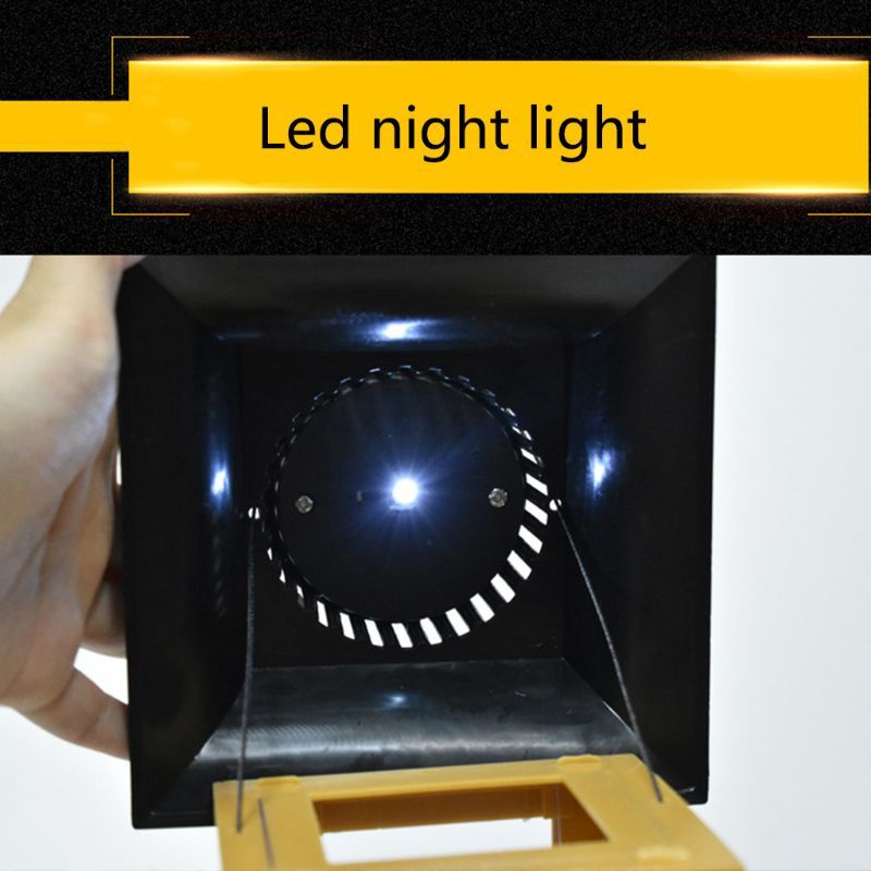 Creative Solar Light Bird Feeder Pigeon Parrot Feed Tool Outdoor Balcony Hook Birds Feed Storage 40JA