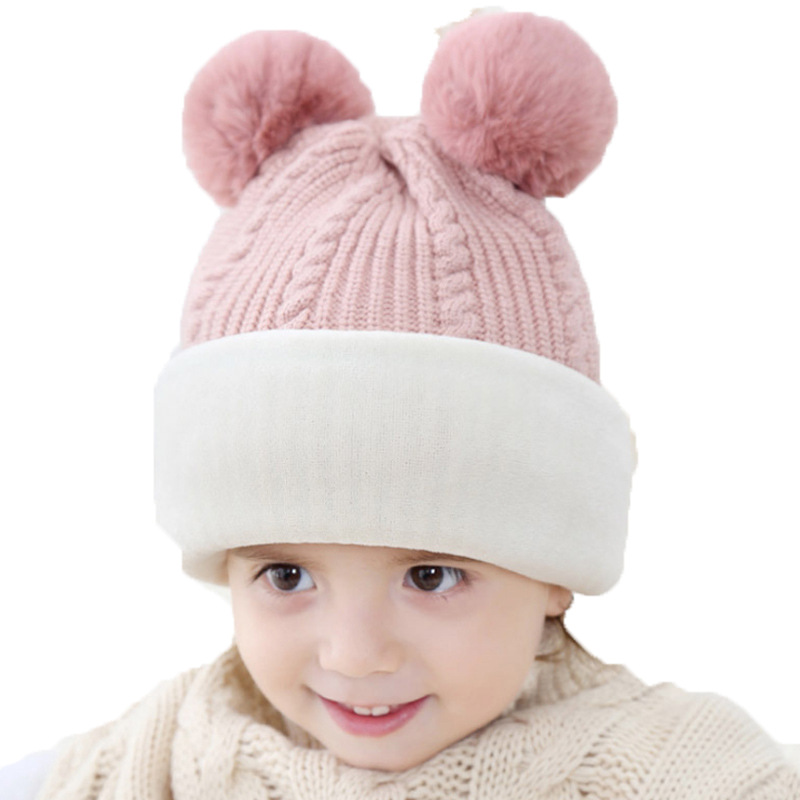 Childrens Hat Autumn Winter Double Fur Ball One-Piece Woolen Cap Plush Thickened Warm 2-Year-Old Male and Female Baby Knitted, Pointy ears red
Childrens Hat Autumn Winter Double Fur Ball One-Piece Woolen Cap Plush Thickened Warm 2-Year-Old Male and Female Baby Knitted, Pointy ears red