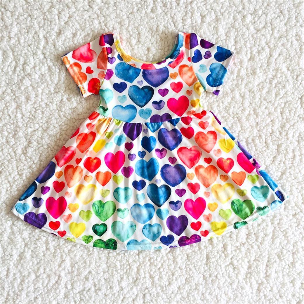Toddler Fashion Summer Girl Dresses Short Sleeve Frocks Colorful Heart Twirl Dress Infants Valentines Clothes Suit, Red;yellow
Toddler Fashion Summer Girl Dresses Short Sleeve Frocks Colorful Heart Twirl Dress Infants Valentines Clothes Suit, Red;yellow