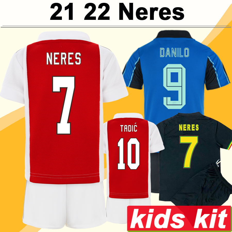 21 22 NERES TADIC Kids Kit Soccer Jerseys KLAASSEN ALVAREZ Home Red White Away 3rd DANILO ANTONY KUDUS TAGLIAFICO Football Shirt Short Sleeve Uniforms, Black
21 22 NERES TADIC Kids Kit Soccer Jerseys KLAASSEN ALVAREZ Home Red White Away 3rd DANILO ANTONY KUDUS TAGLIAFICO Football Shirt Short Sleeve Uniforms, Black