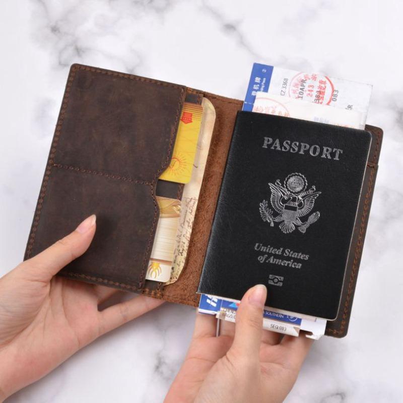 Card Holders Genuine Crazy Horse Cow Leather Passport Cover Solid Credit ID Case Holder Business Unisex Travel Wallet Document Organizer, Black
Card Holders Genuine Crazy Horse Cow Leather Passport Cover Solid Credit ID Case Holder Business Unisex Travel Wallet Document Organizer, Black
