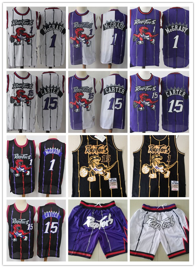 Mens Toronto Throwback Jersey Raptors jerseys 15 Vince Carter 1 Tracy McGrady Basketball Shorts Jerseys purple w, Black;red
Mens Toronto Throwback Jersey Raptors jerseys 15 Vince Carter 1 Tracy McGrady Basketball Shorts Jerseys purple w, Black;red