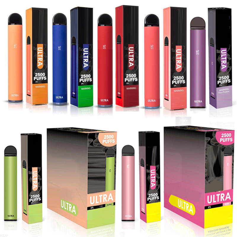 ULTRA Disposable E cigarette Device Kit 2500 Pufffs Pod 1000mAh Battery 9ml Prefilled Cartridge Vape Pen Vaporizers bang xxl puff
ULTRA Disposable E cigarette Device Kit 2500 Pufffs Pod 1000mAh Battery 9ml Prefilled Cartridge Vape Pen Vaporizers bang xxl puff