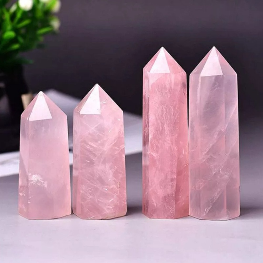 wholesale Natural Rose Quartz Pink Tower Point Crystal Hexagon Column Magic Wand Reiki Healing Stone Home Decor Gift, Black
wholesale Natural Rose Quartz Pink Tower Point Crystal Hexagon Column Magic Wand Reiki Healing Stone Home Decor Gift, Black