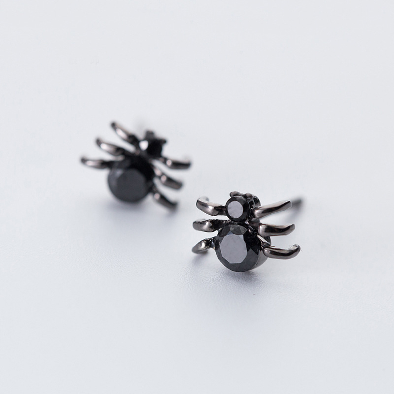 MloveAcc 100% 925 Sterling Silver Women Jewelry Fashion Cute Tiny 9mmX6mm Black Spider Stud Earrings for Daughter Girls
MloveAcc 100% 925 Sterling Silver Women Jewelry Fashion Cute Tiny 9mmX6mm Black Spider Stud Earrings for Daughter Girls
