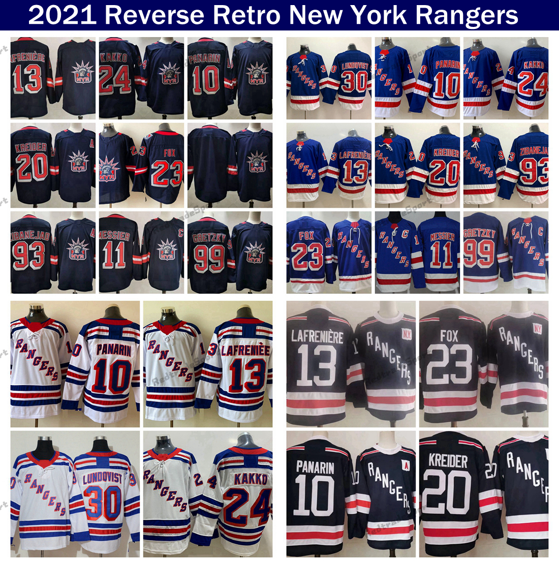 2021 Reverse Retro New York Rangers Alexis Lafreniere Hockey Jerseys Kaapo Kakko Artemi Panarin Chris Kreider Zibanejad Adam Fox Messier Gretzky Henrik Lundqvist, Home blue
2021 Reverse Retro New York Rangers Alexis Lafreniere Hockey Jerseys Kaapo Kakko Artemi Panarin Chris Kreider Zibanejad Adam Fox Messier Gretzky Henrik Lundqvist, Home blue