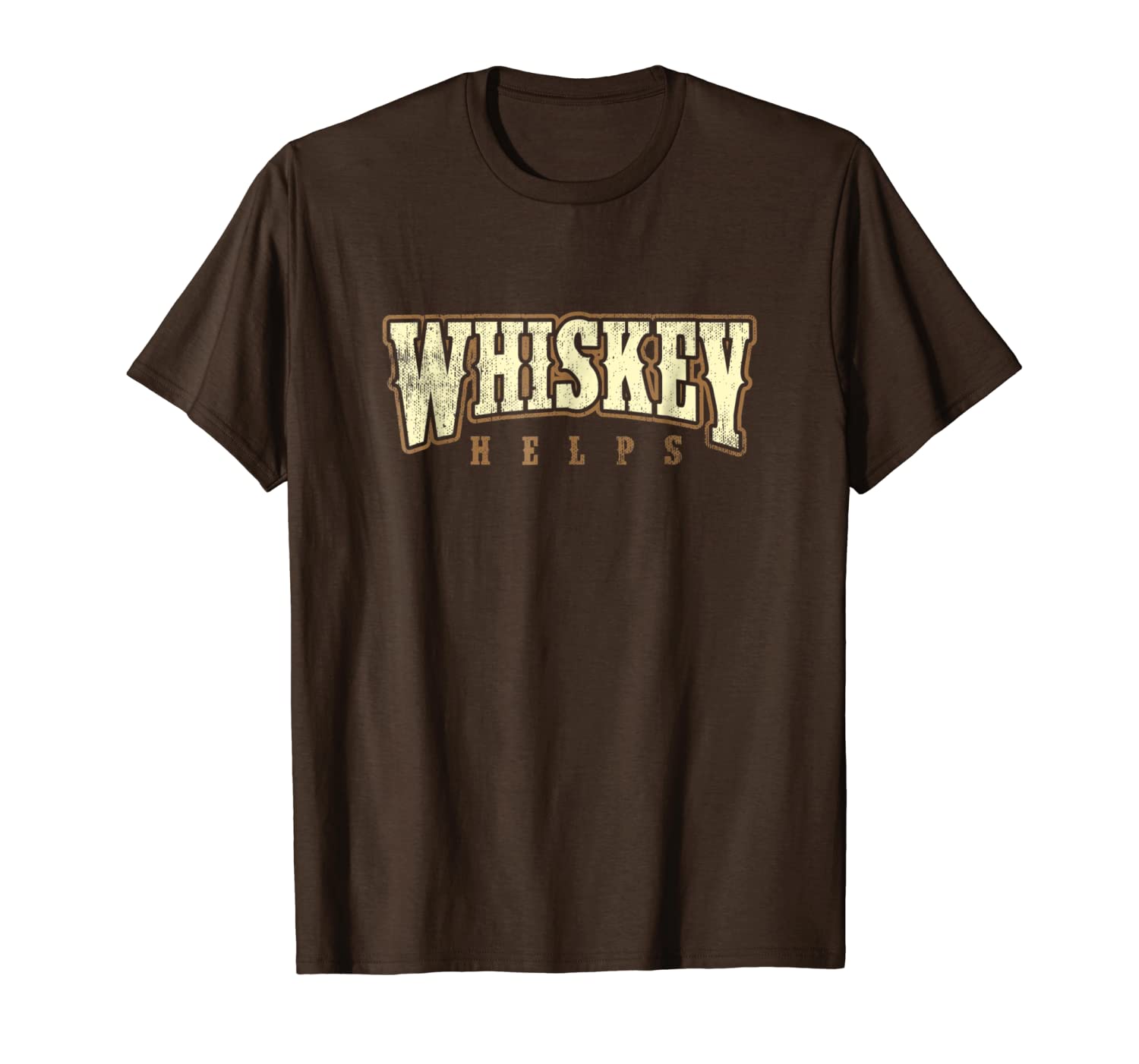 vintage whiskey helps designer t-shirt, White;black
vintage whiskey helps designer t-shirt, White;black