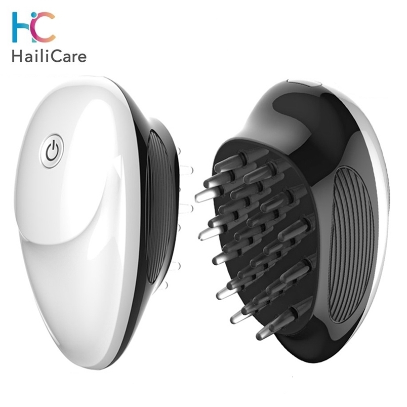 Silicone Electric Scalp Massage Comb for Hair Growth Vibrating Head r Hairbrush Acupuncture Pain X250928