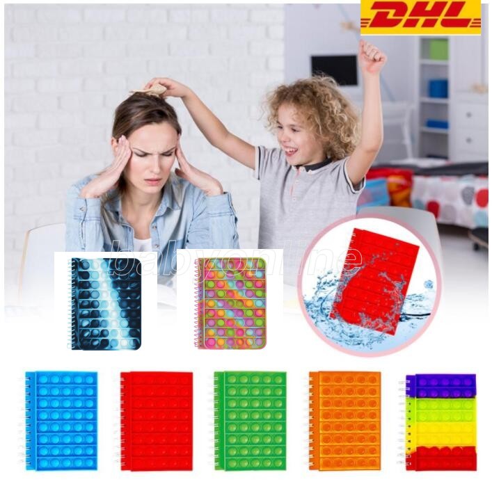 DHL New Notebook A5 Its Favor Push up Finger Bubble Silicone Cover Notepad Student Supplies Decompression Fidget Toys
DHL New Notebook A5 Its Favor Push up Finger Bubble Silicone Cover Notepad Student Supplies Decompression Fidget Toys