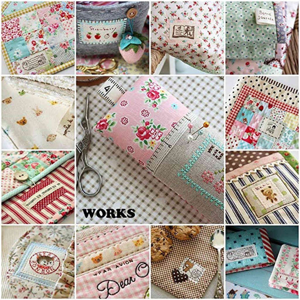 Textile fabrics of cotton 25pc printed fabric various random color patterns 30x30cm non-standard repetitive fabrics diy hand-made material