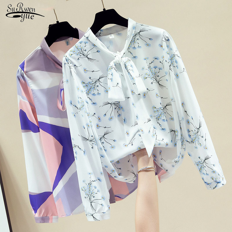 Spring and Autumn Elegant Bow Printed Chiffon Shirt Casual Women Korean-Style Long Sleeve Lace-up 11172 210521, Pink purple
Spring and Autumn Elegant Bow Printed Chiffon Shirt Casual Women Korean-Style Long Sleeve Lace-up 11172 210521, Pink purple